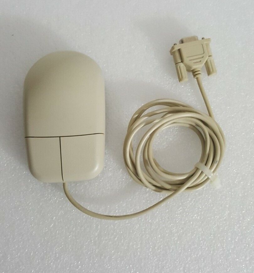 Rare Vintage Mitsumi Serial Mouse EW4ECM-S3101 9-pin 2 Button *Tested Working*