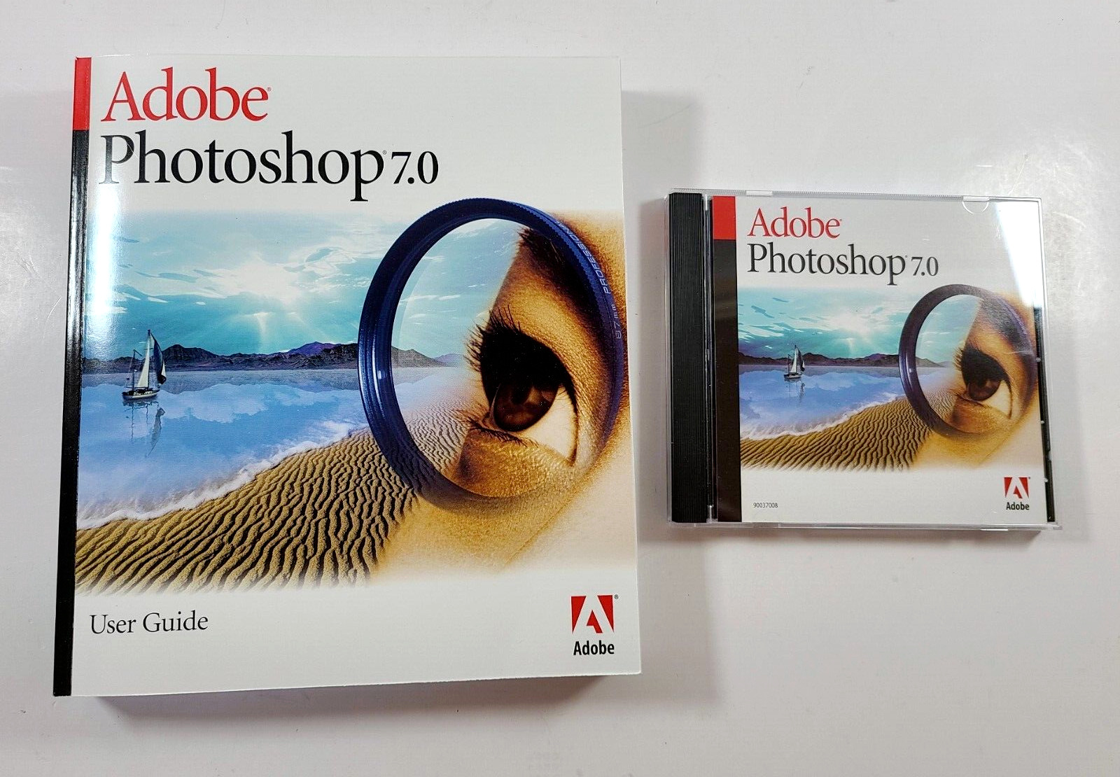 Adobe Photoshop 7.0 Windows with Box, Books, Manuals (full version)