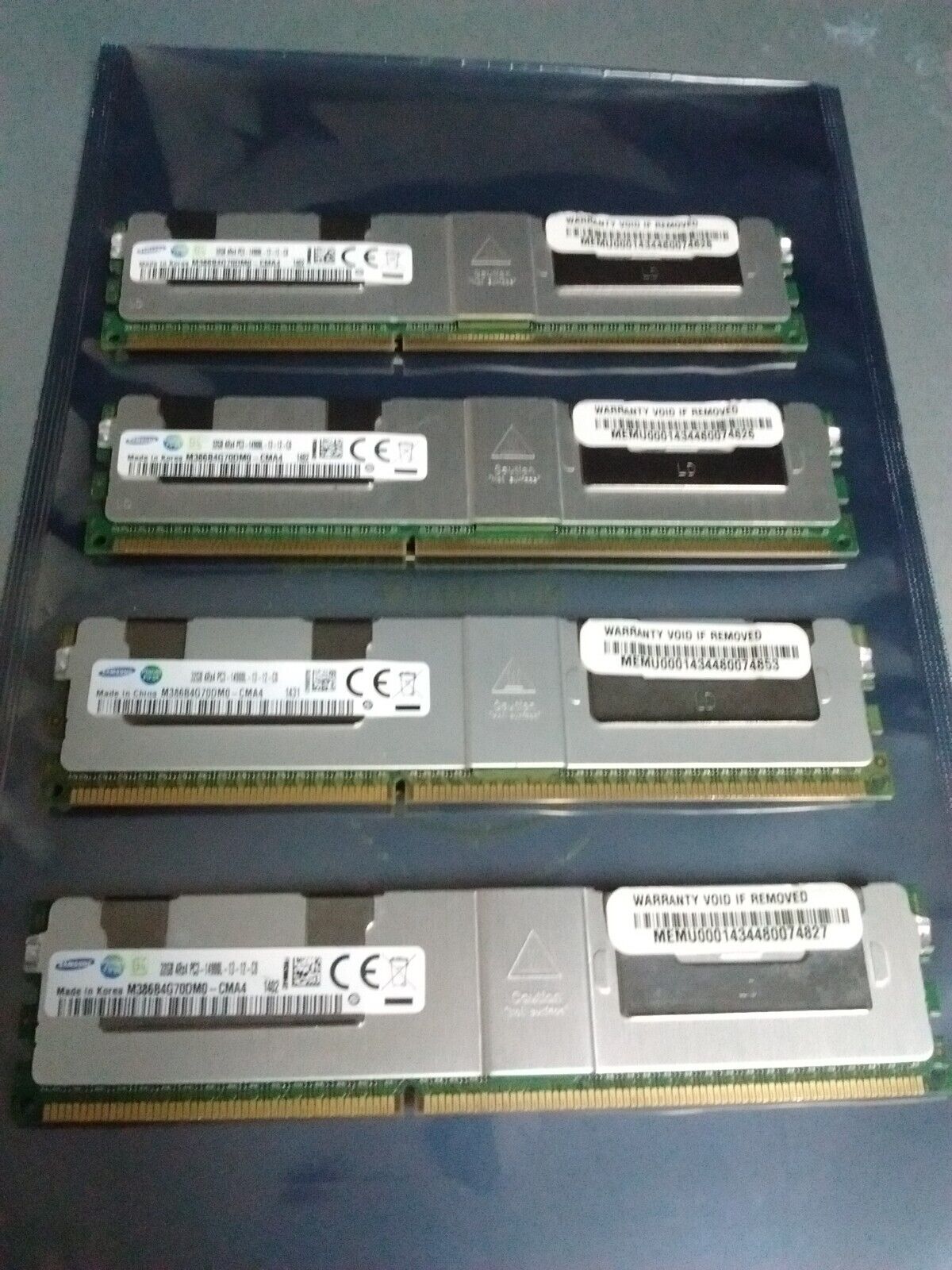 128GB (4x 32GB) Samsung M386B4G70DM0-CMA4 PC3-14900L 4Rx4 DDR3 ECC Server Memory