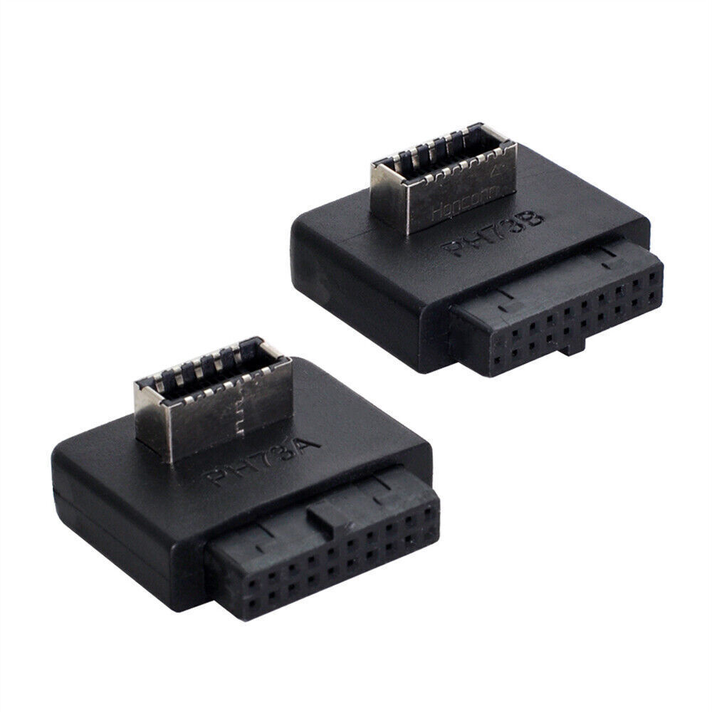 2pcs/set USB 3.1 Type-E to USB 3.0 20Pin Header Male Adapter for Motherboard