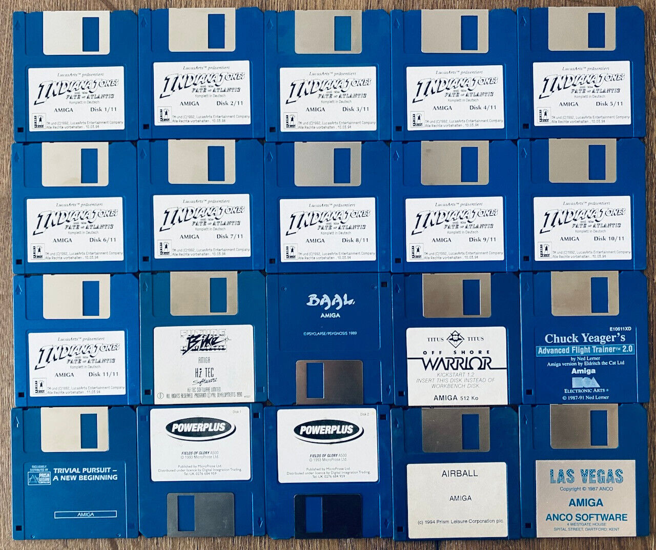 Amiga Commodore 20 Games Floppy Disks