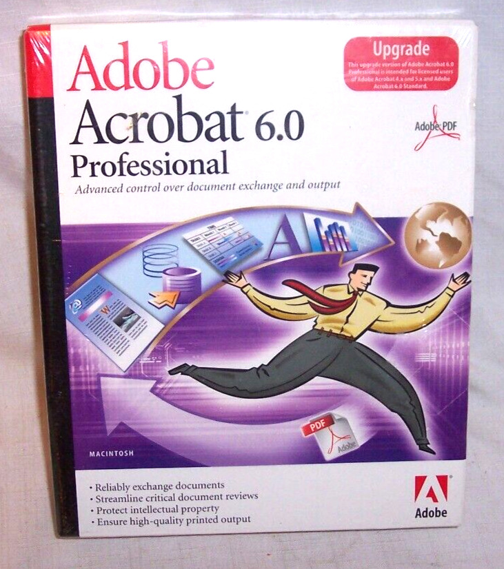 Adobe Acrobat 6.0 Professional Pro 6 for Windows NEW SEALED BOX
