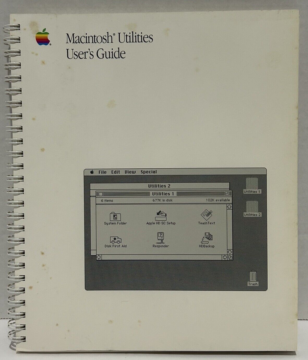 Vintage Macintosh Utilities Owner’s Guide 1988 Macintosh Collector Apple 🍎