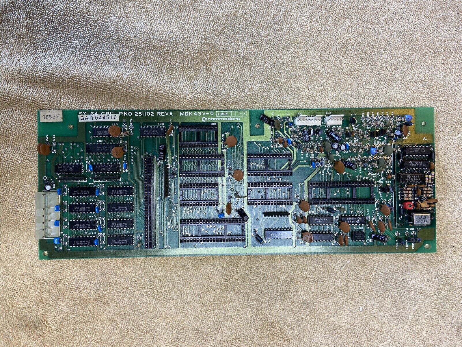 Commodore SX-64 Main Video Board - 251102 - Sold As Is - Read Description SX64