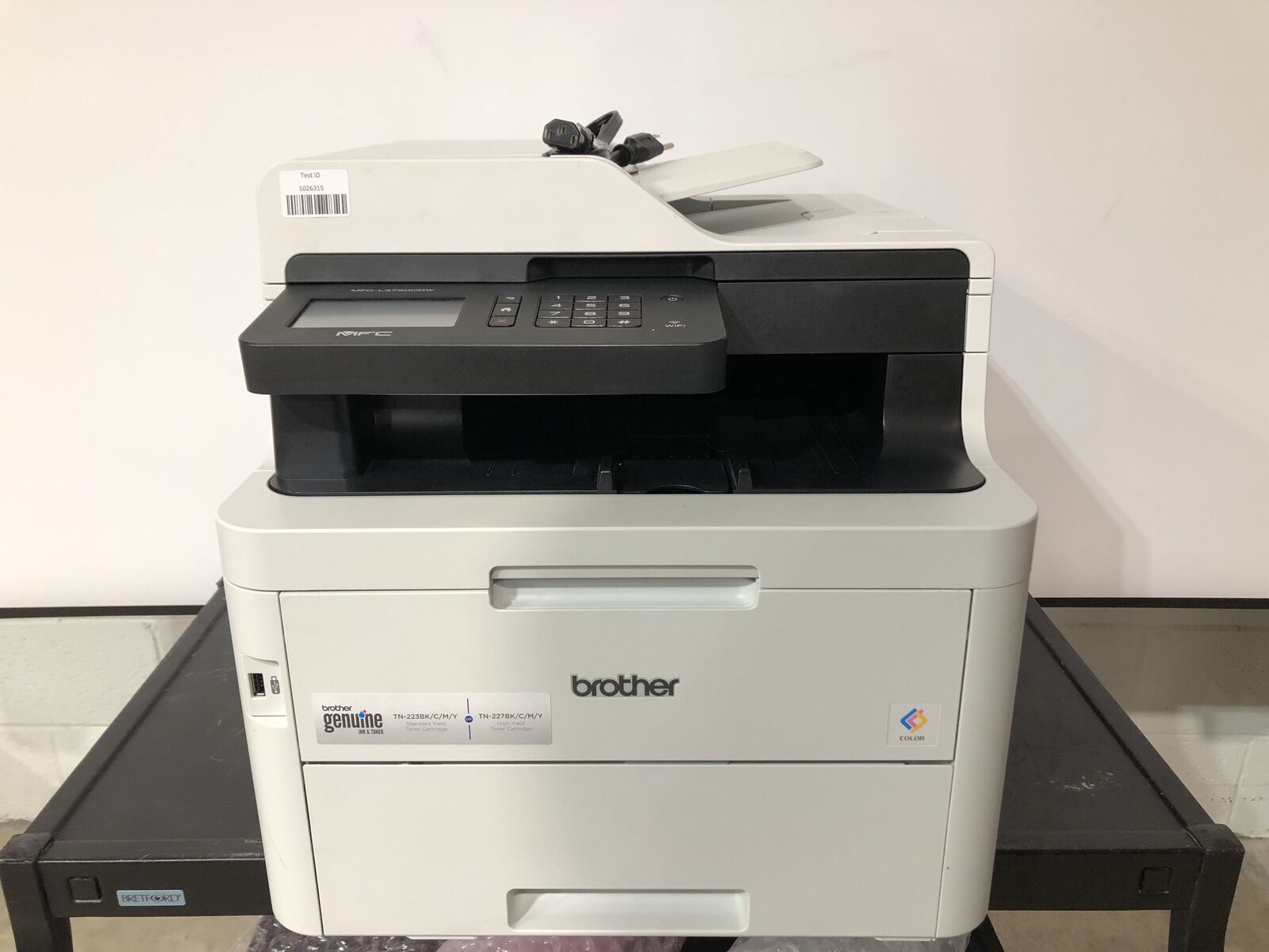 Brother MFC-L3750CDW Digital Color A-I-O Printer with TONER, 17K Pgs FOR PARTS