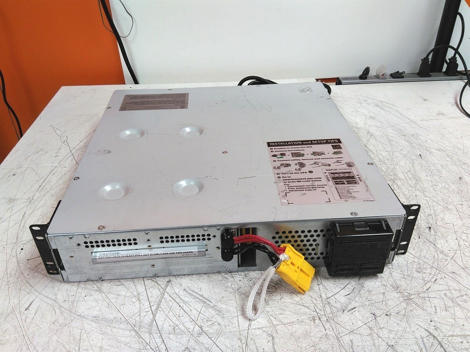 Power Tested Only APC SMT1500RM2UC Smart-UPS 2U Rackmount 120V No Battery AS-IS