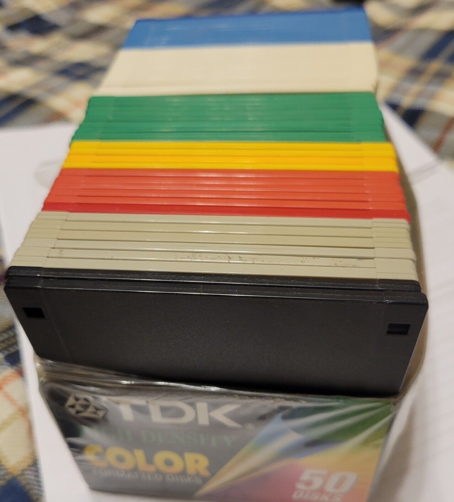 TDK High Density  IBM DOS Formatted Color Disks MF-2HD open box    46 left