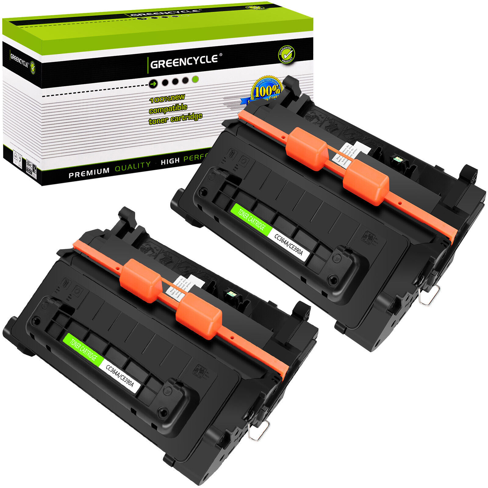 Greencycle 2PK CE390A 90A Toner Cartridge for HP LaserJet Enterprise 600 M601dn