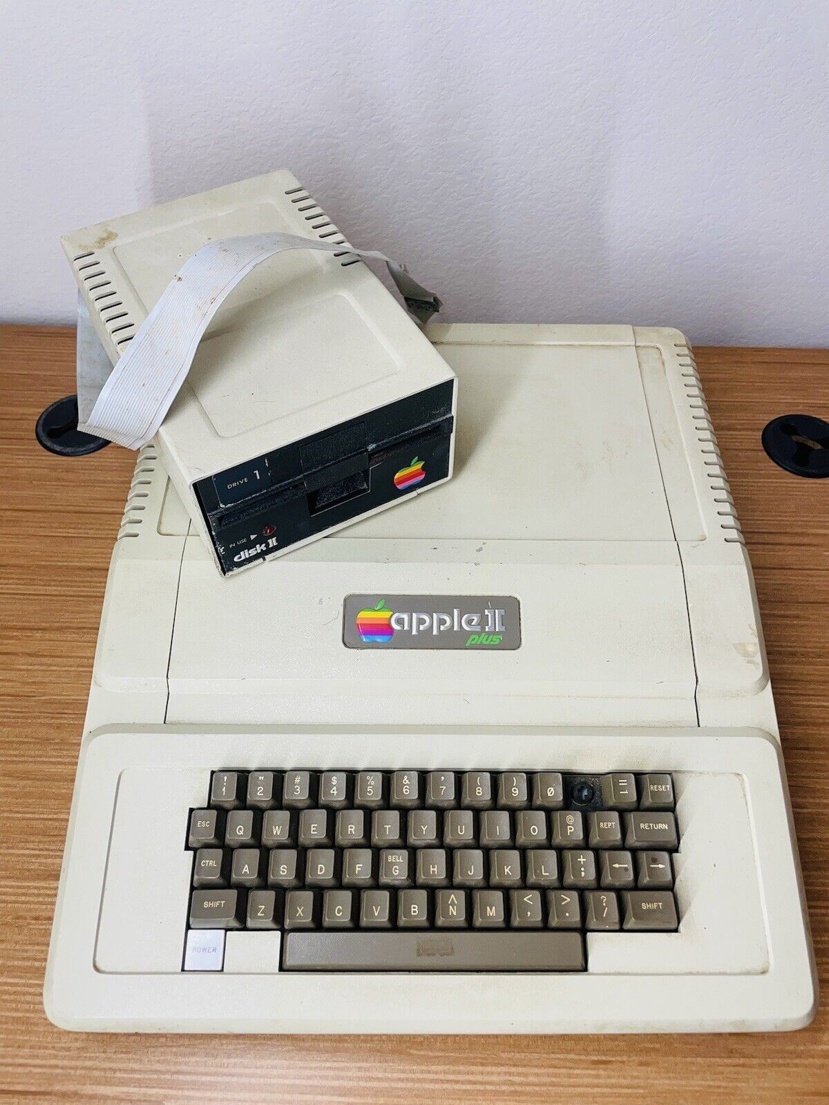 Vintage Apple II Plus A2S1048 And A2M0003 Personal Computer sold as is for parts