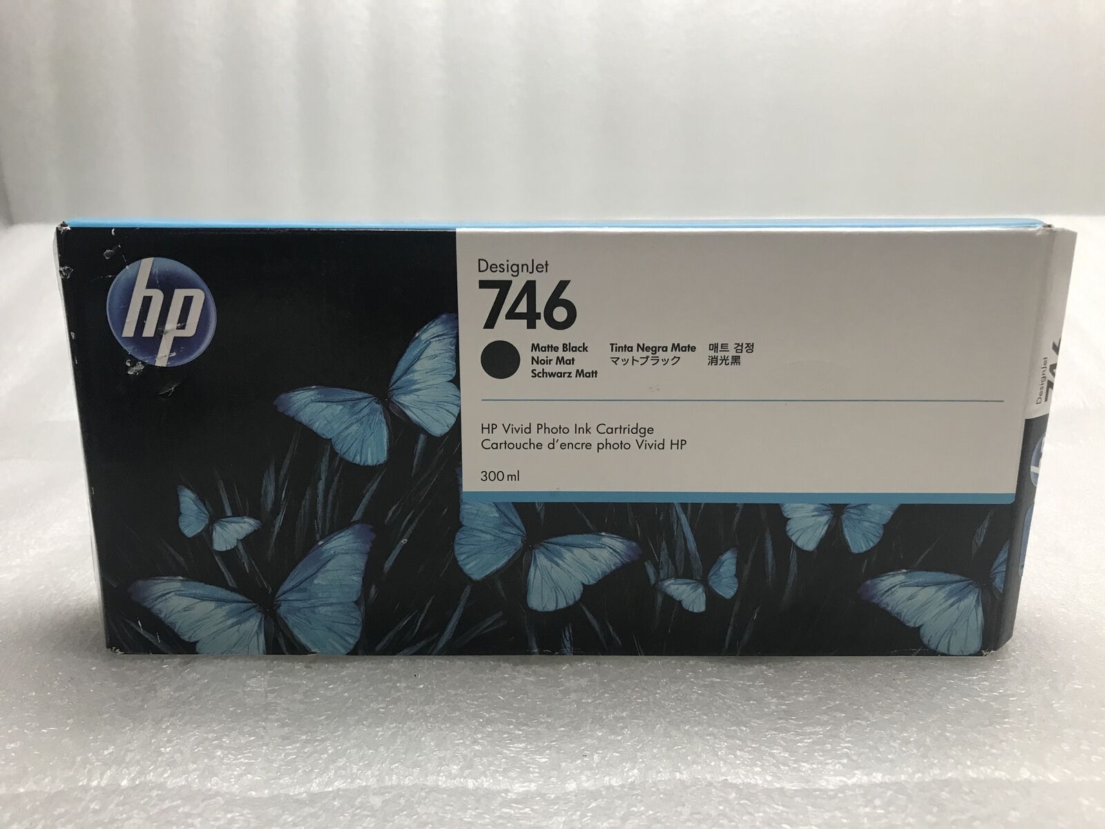 Genuine OEM Sealed HP 746 Matte Black 300ml Ink Cartridge P2V83A exp: 01/2023