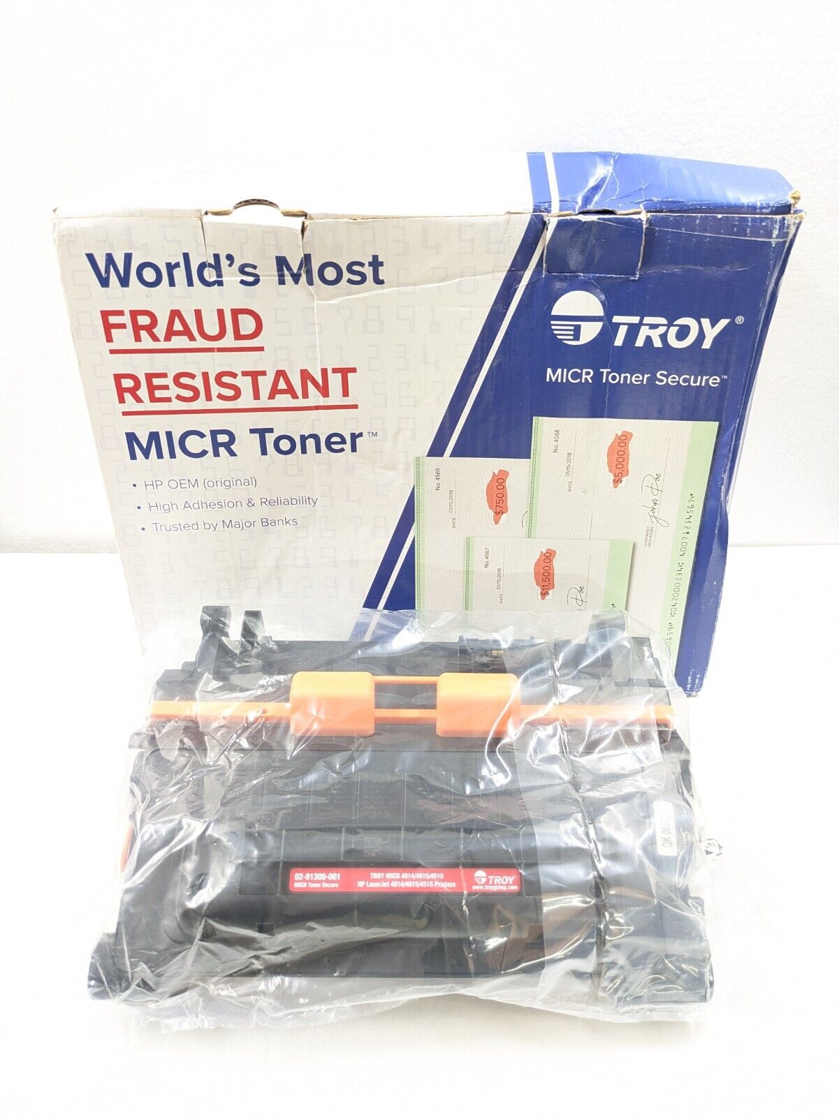 Troy MICR Toner Secure 02-81300-001 F/ Troy & HP 4014/4015/4515 Printers HP OEM