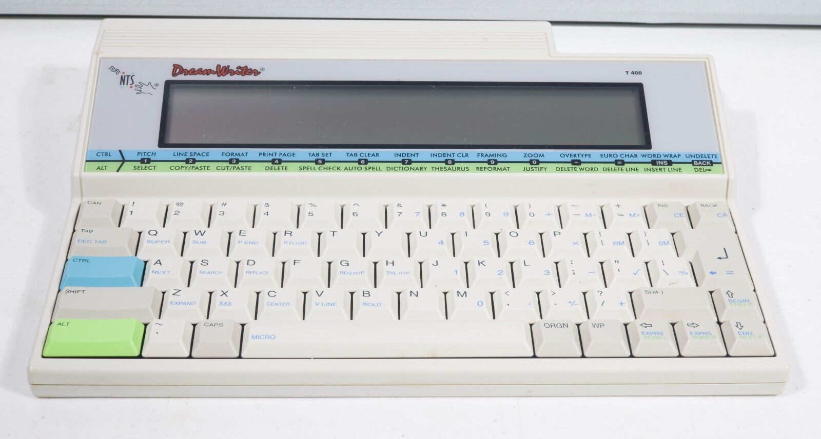 Vintage NTS Dreamwriter Dream Writer T400 portable word processor computer 6581