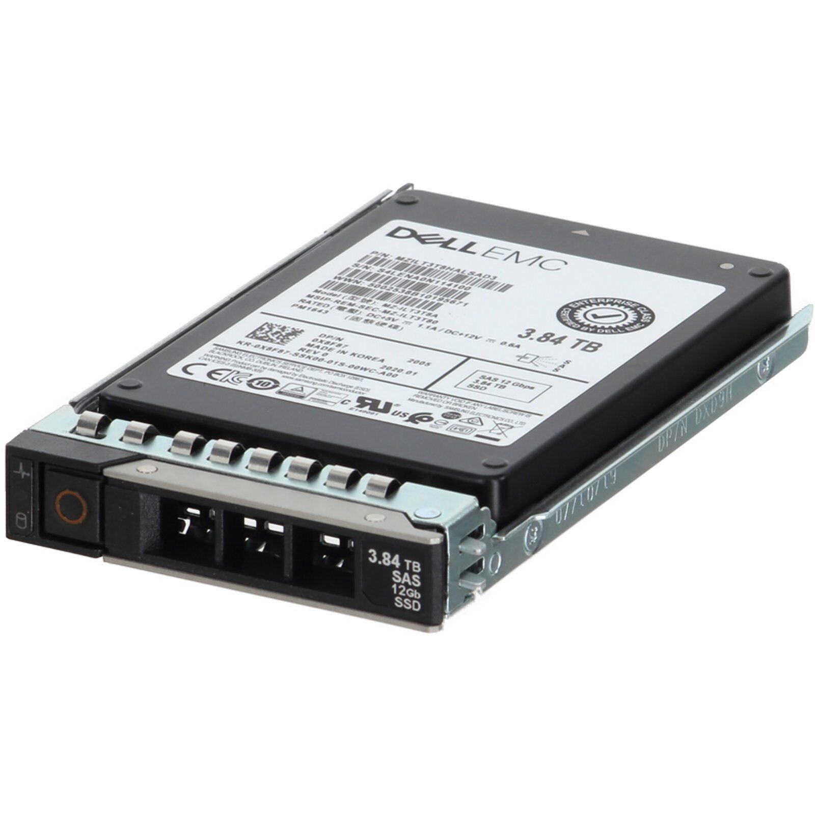 Dell 3.84TB 12Gbps SAS RI TLC 2.5 SSD PM1643 Used (X8F87-R-OSTK)