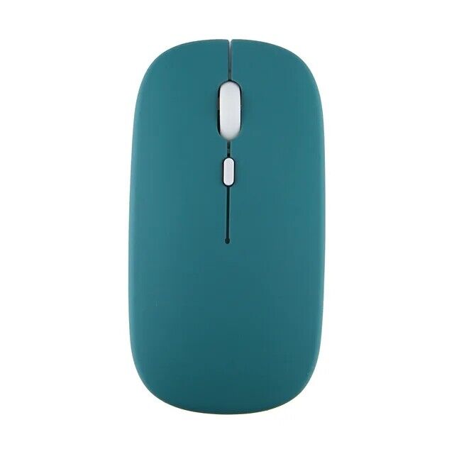 Teal Silent Laptop Computer Mouse No-Click Quiet Wireless Bluetooth Mac/Windows