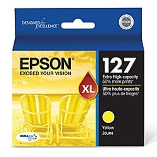 NEW Epson 127 T127420 Yellow Extra High Yield NX625 Genuine EXP 04/2023