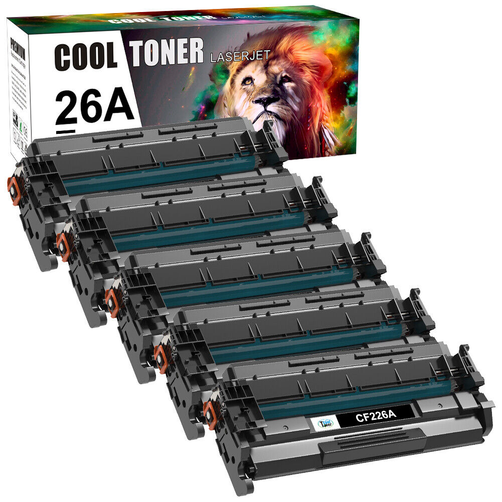 5x CF226A Toner Compatible with HP 26A LaserJet Pro M426fdw M402dn M426fdn MFP
