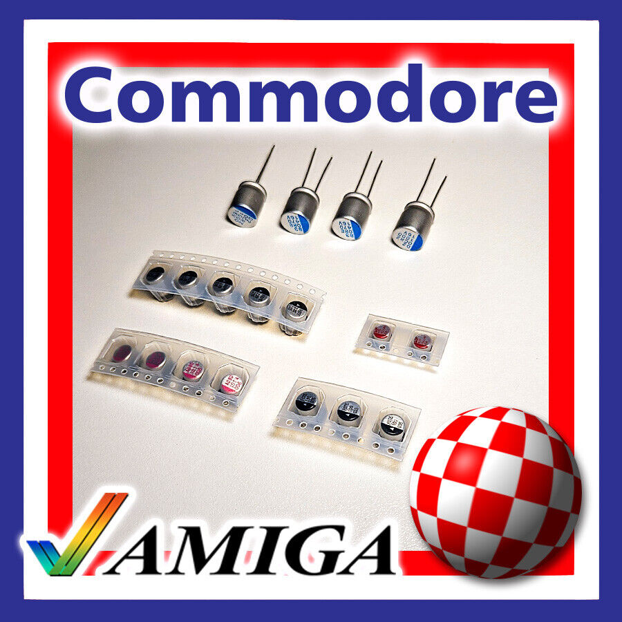 COMMODORE AMIGA A1200 PREMIUM CAPACITORS KIT - RECAPPING