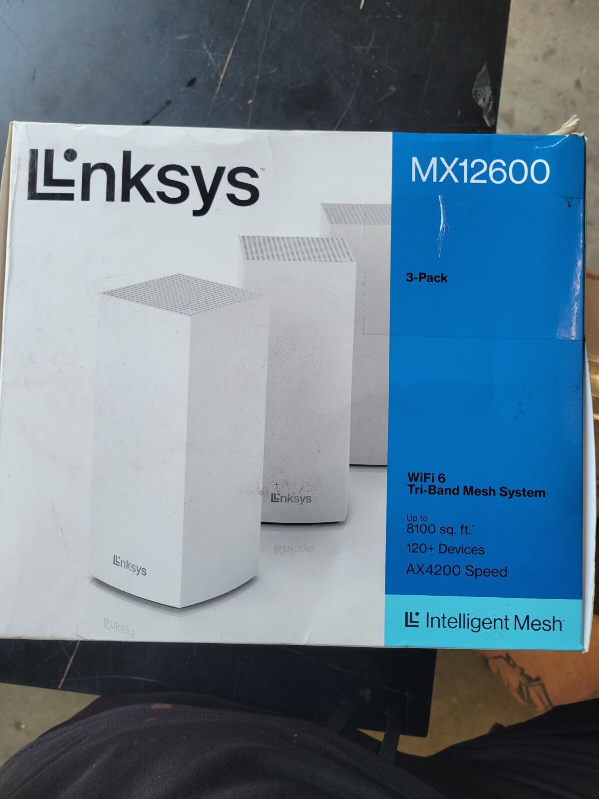 Linksys Velop MX12600 Tri-Band Mesh Wi-Fi 6 System (Set of 3)