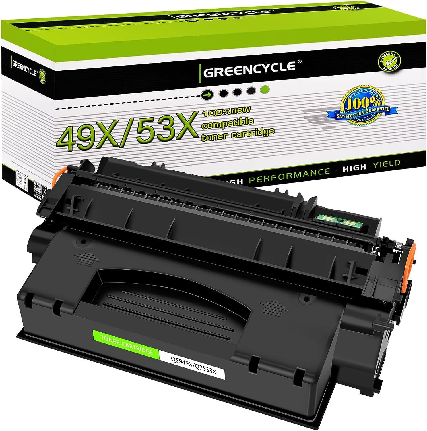 Greencycle Q5949x 49x High Yield BK Toner Cartridge Compatible For Hp 1320 1320n
