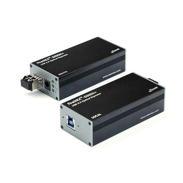 Newnex USB 3.0 Extender over Fiber up to 1000 ft., 2-Port, FireNEX-5000H+