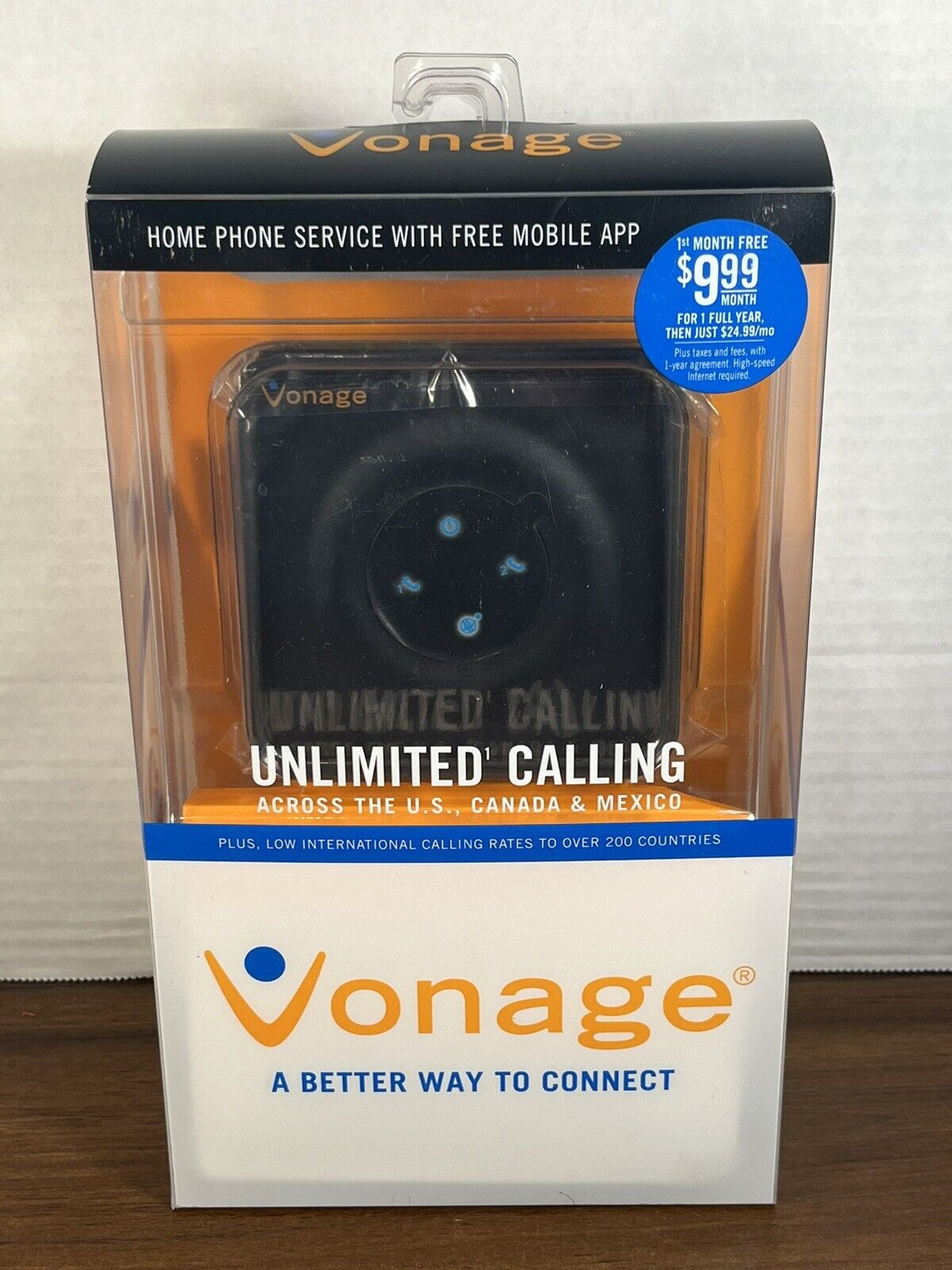 Vonage Home Phone Service HT802-VD VoIP Device 