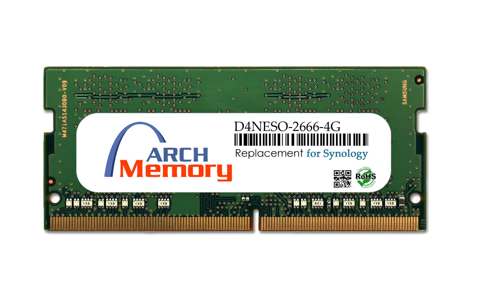4GB D4NESO-2666-4G DDR4-2666 260-Pin Sodimm RAM for Synology NAS DS420+ Upgrade