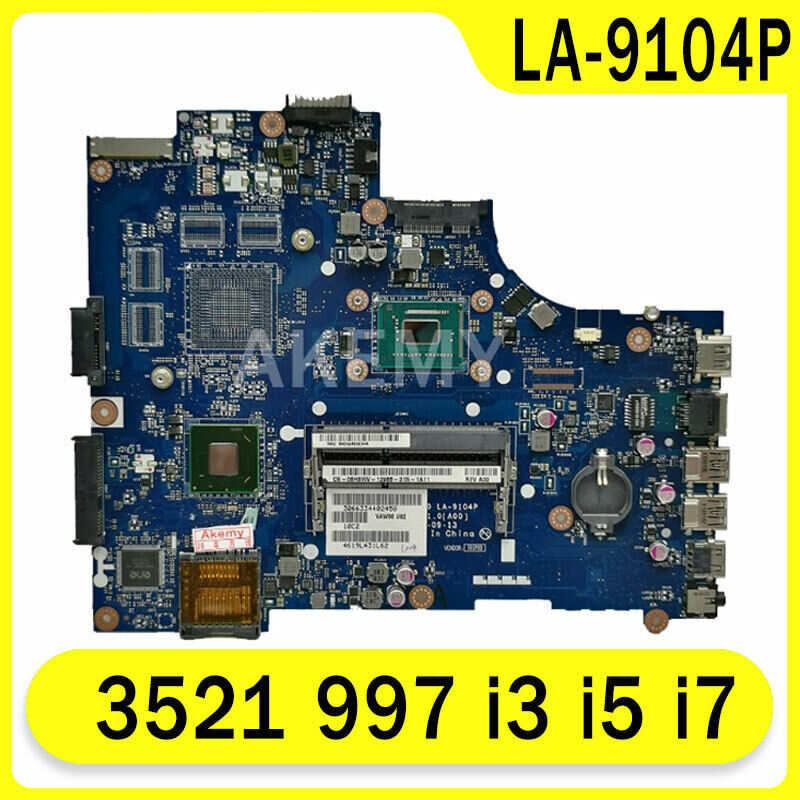 For DELL Inspiron 3521 i3 i5 i7 Mainboard LA-9104P Laptop motherboard 