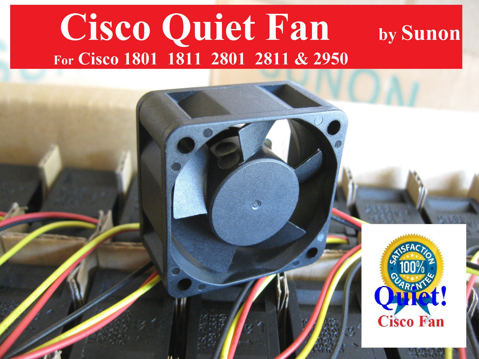 1x very Quiet Cisco Replacement fan for Cisco Routers & Switches 2801 2811 2950