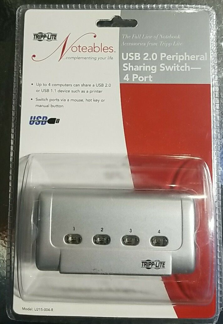 Tripp Lite  (U215004R) 4-Ports External USB peripheral sharing switch