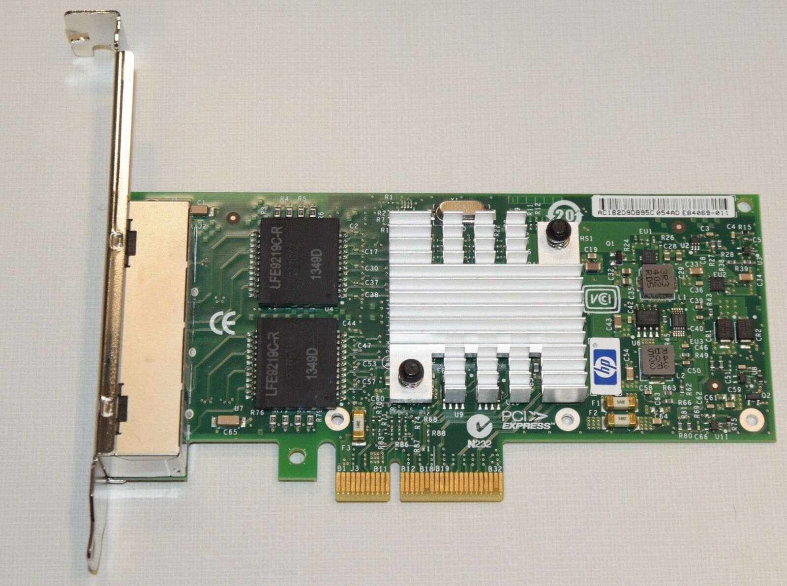 Quad Port Gigabit Full Height Networking Card PCI Express x4 HP NC365T