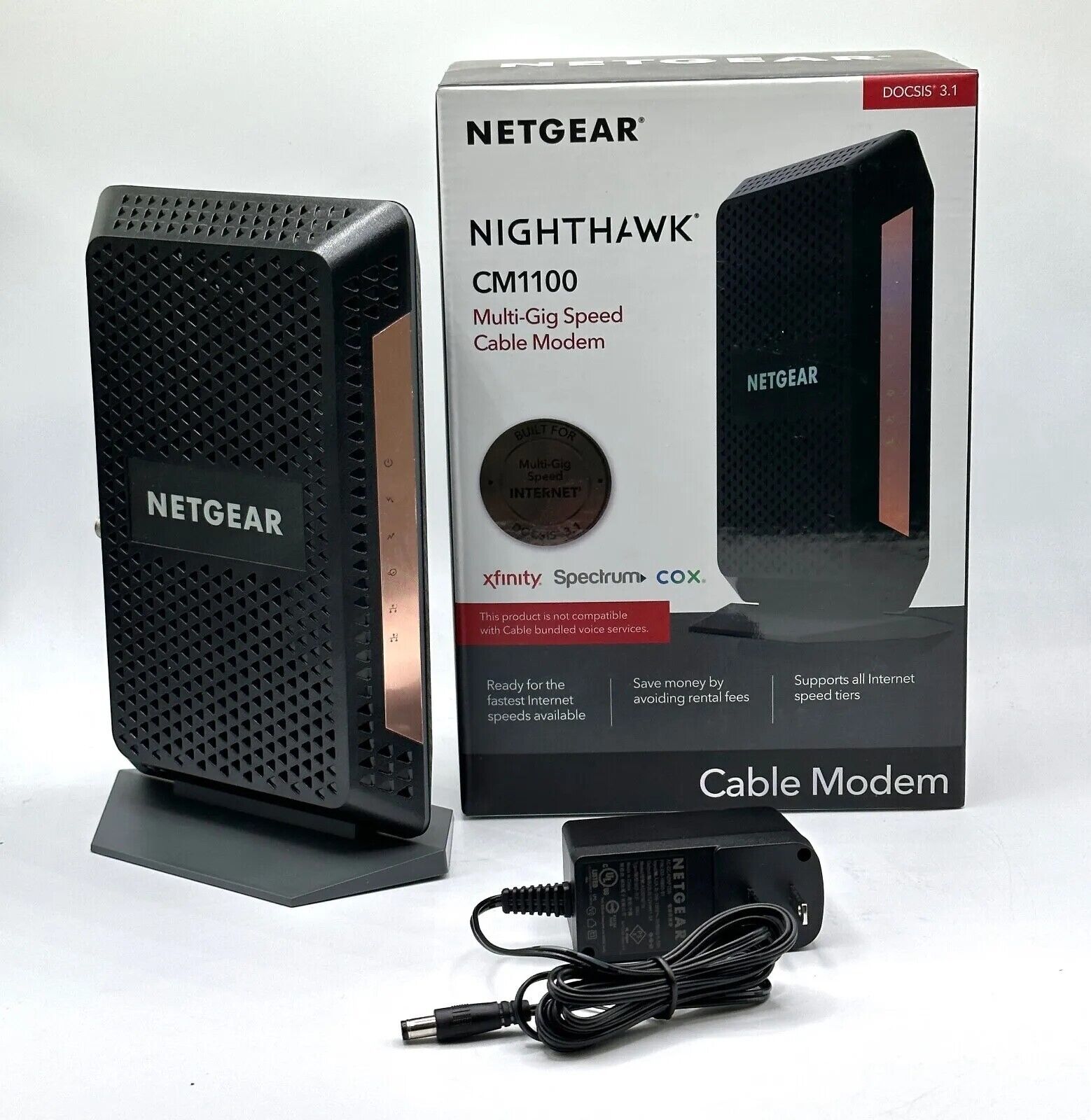 NETGEAR Nighthawk CM1100 Multi-Gig Speed Cable Modem DOCSIS 3.1 NEW