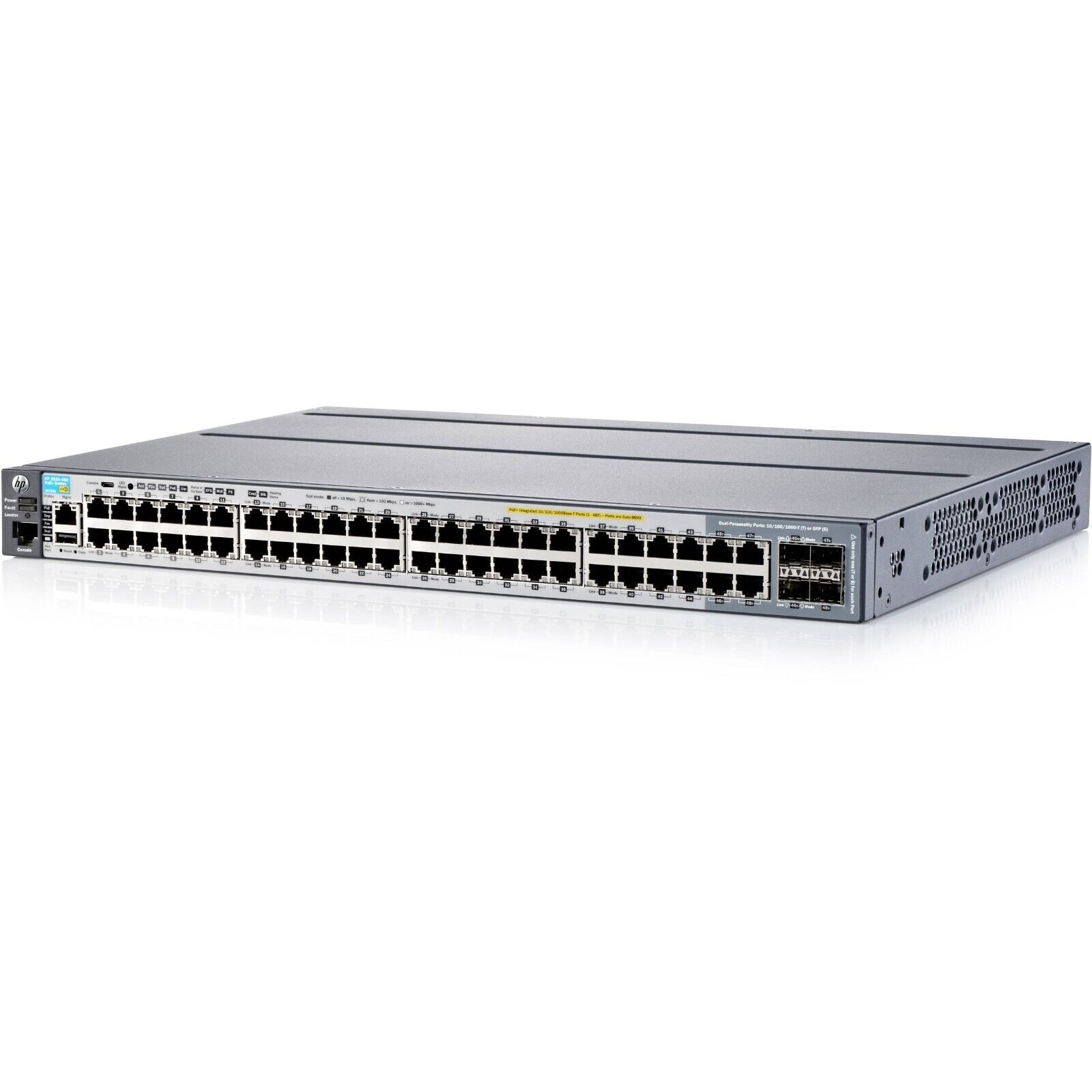 HP  ProCurve 2920-48G 48 Port PoE+ Switch (J9729A) w/10Gb SFP+ Module (J9731A)