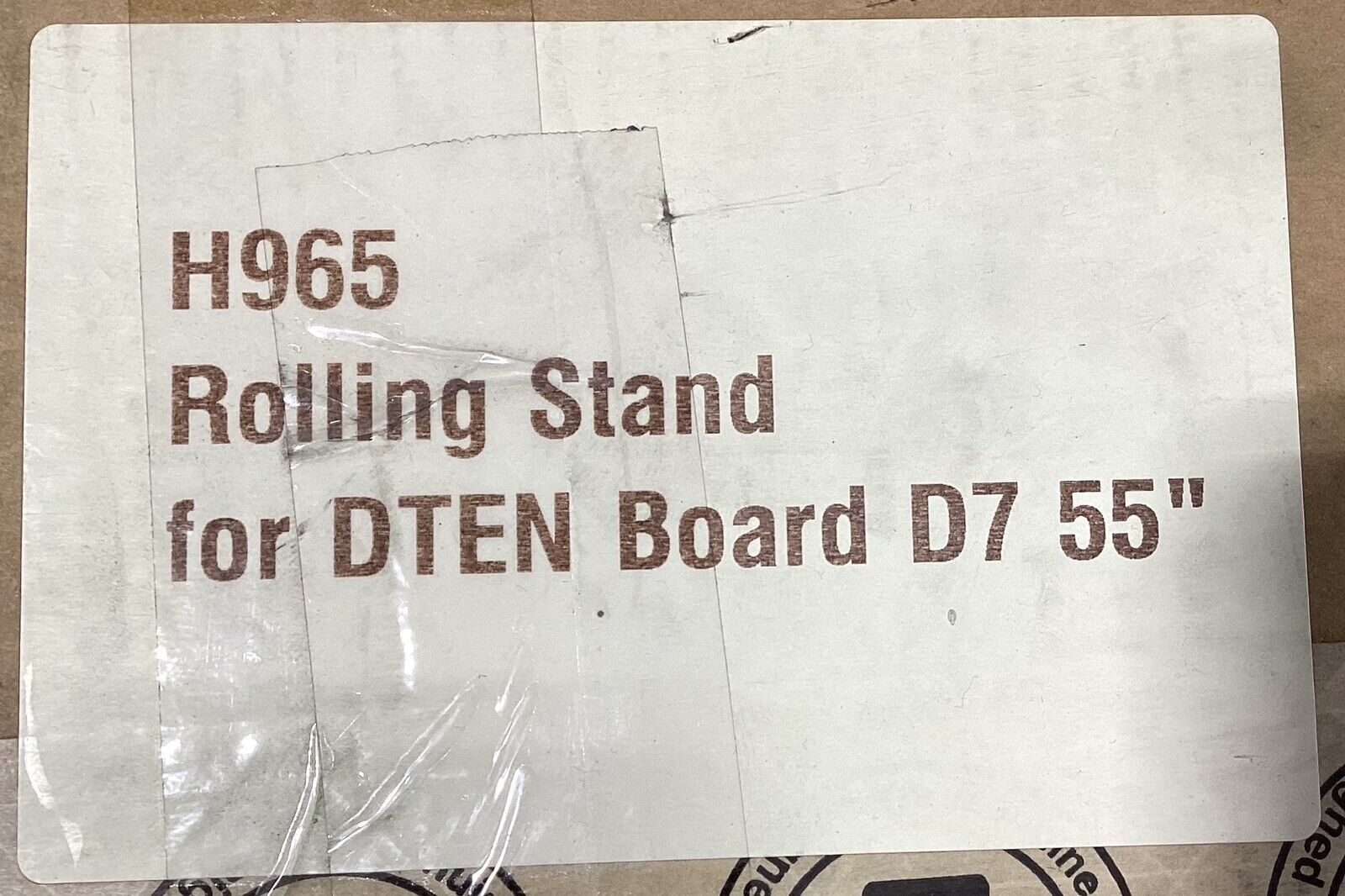 Heckler Rolling Cart Designed For DTEN D7 55in H965-BG Open Box