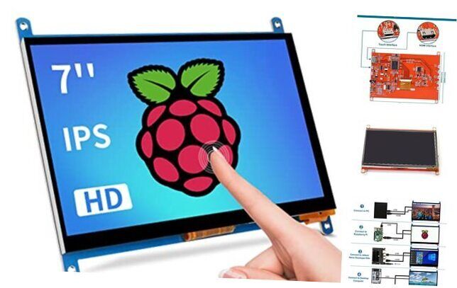 Head Sun Raspberry Pi Screen 7inch Monitor IPS 1024x600 HDMI Capacative 7'' 