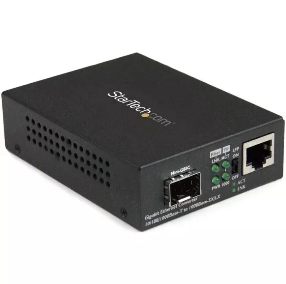 StarTech MCM1110SFP Gigabit Ethernet Fiber Media Converter w/ Open SFP Slot