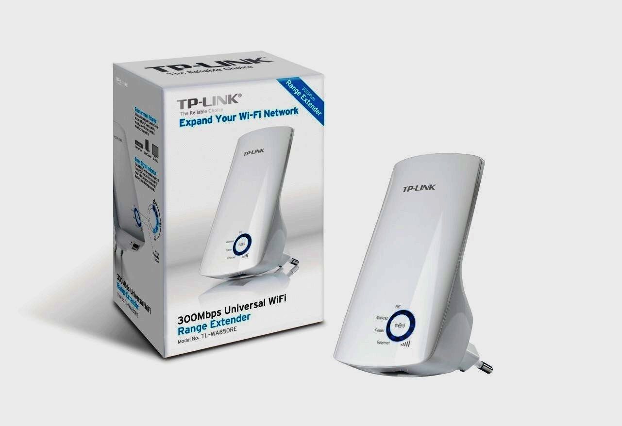 New TP-Link Tl-WA850RE 300Mbps Universal Wi-Fi Range Extender Repeater Wall Plug