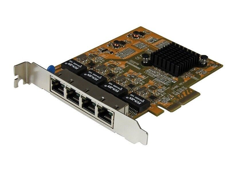 StarTech.com ST1000SPEX43 4-Ports 4x RJ45 PCI Express x4 GigaBit Network Card