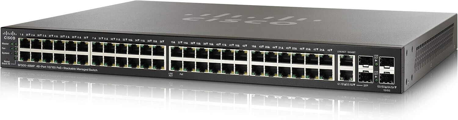 Cisco Certified Refresh Small Business 500 Series Switch SF500-48MP-K9NA-RF