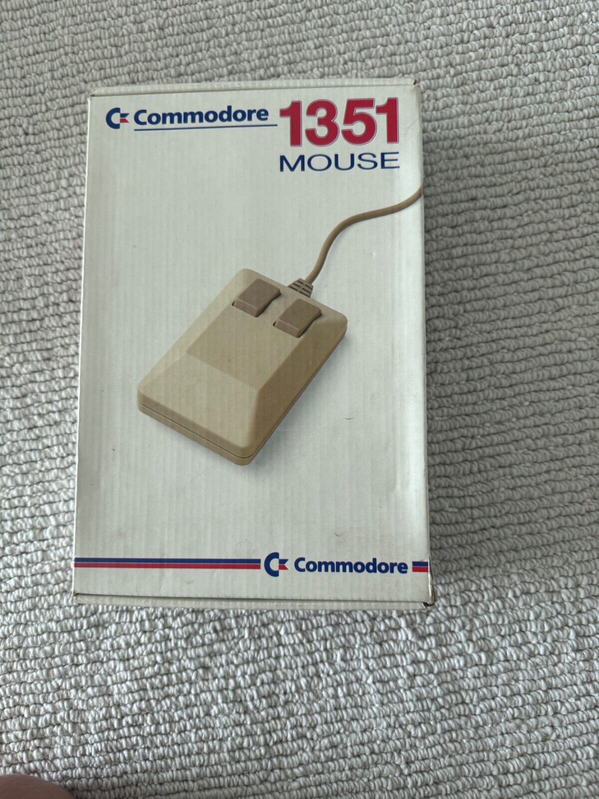 Vintage Commodore 1351 2 Button Serial Mouse With Box
