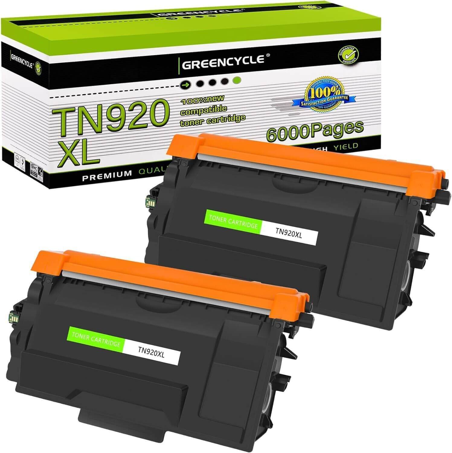 High Yield TN-920XL Toner Cartridge for Brother MFC-L5710DW DCP-L5510DN 2Packs