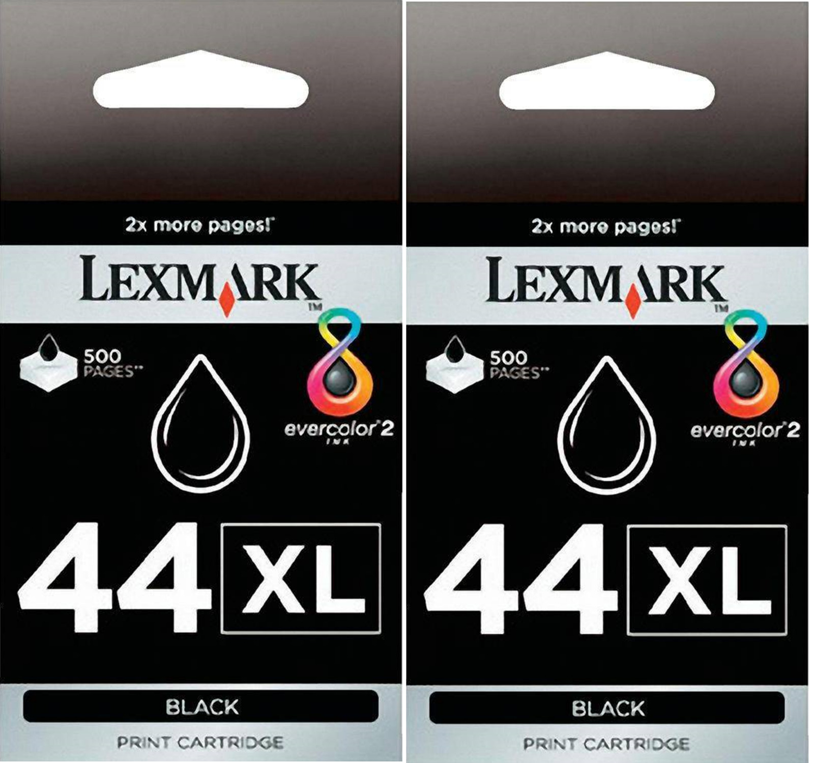 New Genuine Lexmark 44XL 2PK Ink Cartridges X Series X9650 X9675 Z Series Z1520