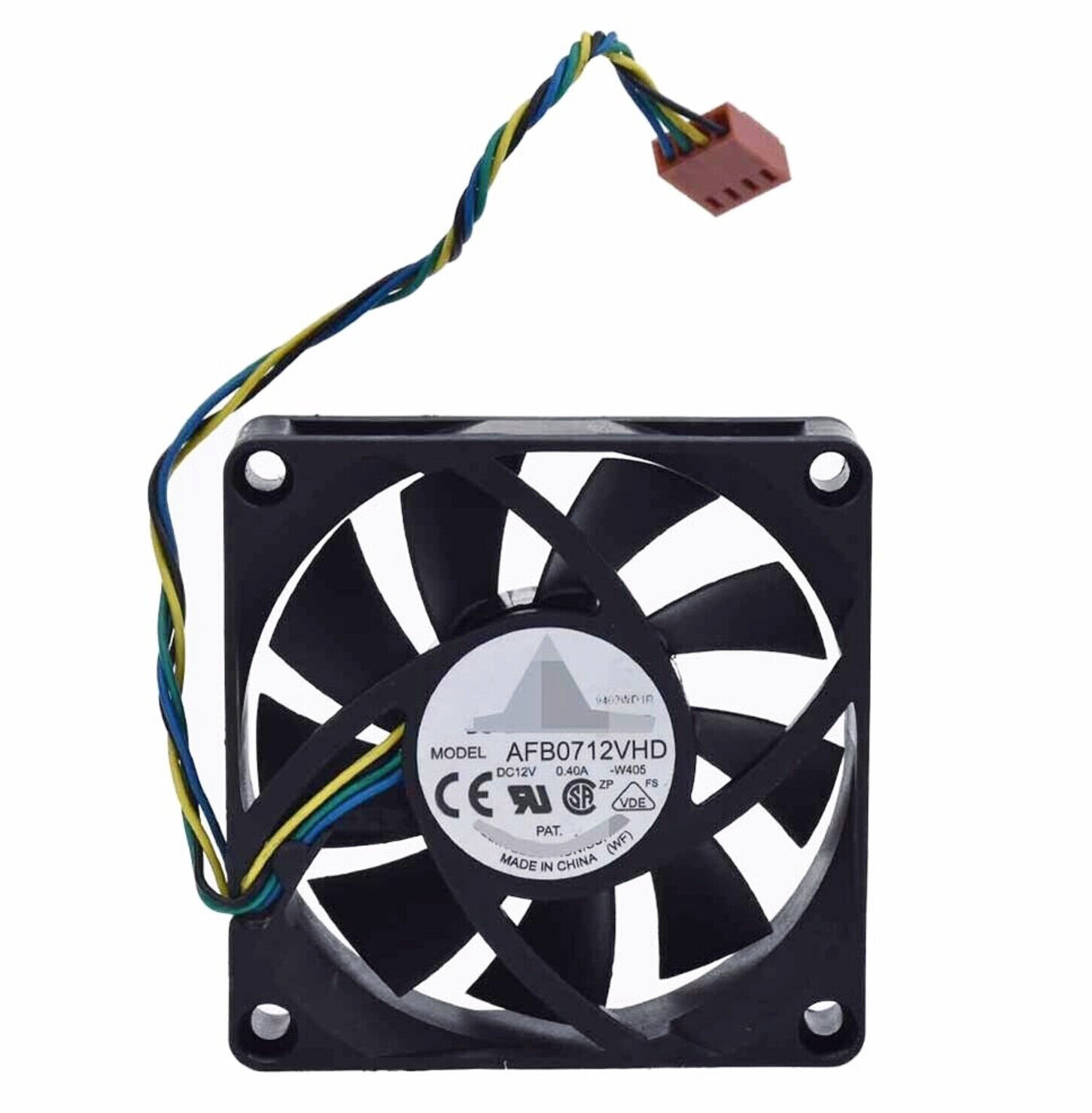 Cooling fan AFB0712VHD for Delta Temperature Control PWM Cooler 12V 4pin