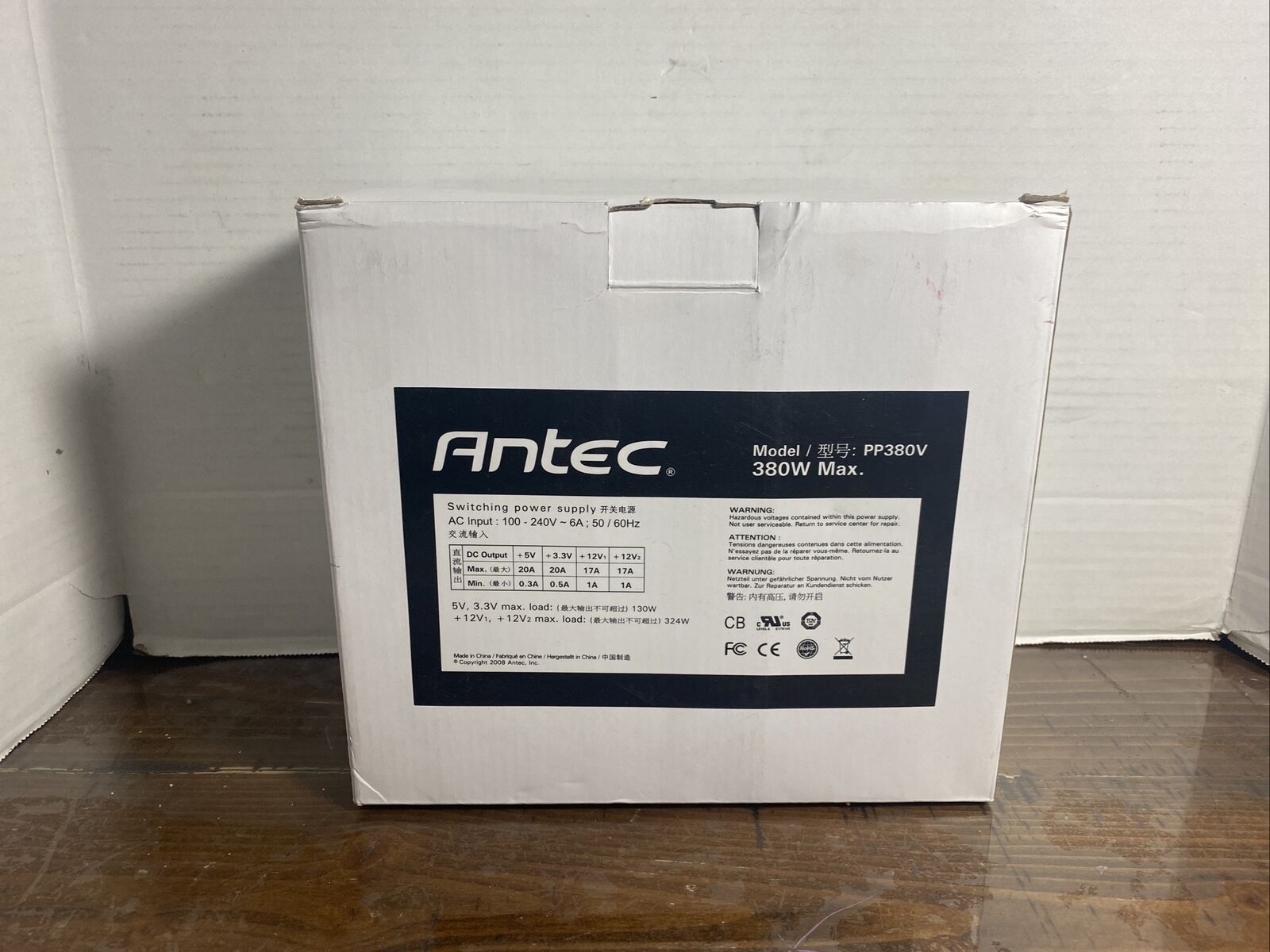 Brand New ANTEC - PP380V Switching Power Supply
