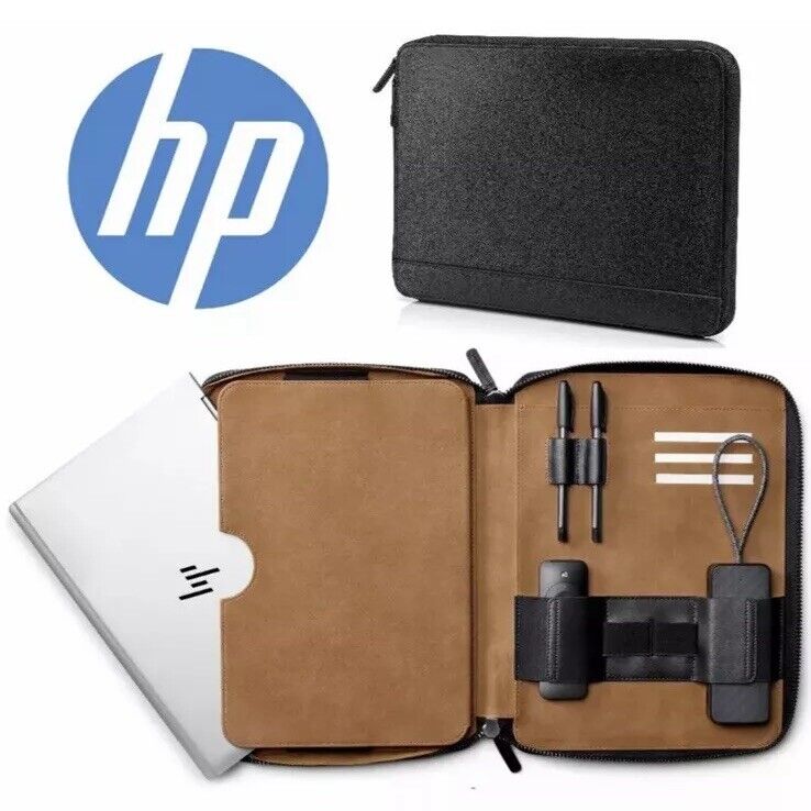 HP Premium Leather Laptop Sleeve Case for 11 13 14 inch Envy Spectre Pavilion