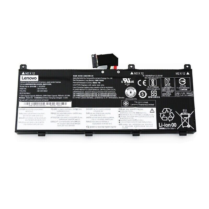 90WH Genuine L18M6P90 Battery For Lenovo ThinkPad P53 20QNA006CD 3ICP7/67/66-2