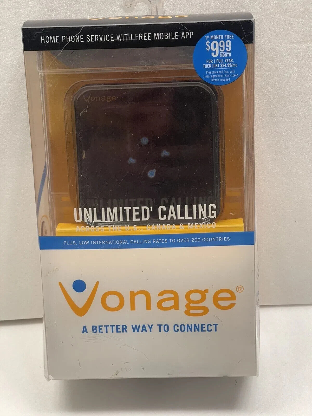 Vonage HT802-VD Home Phone Service w Free Mobile App New