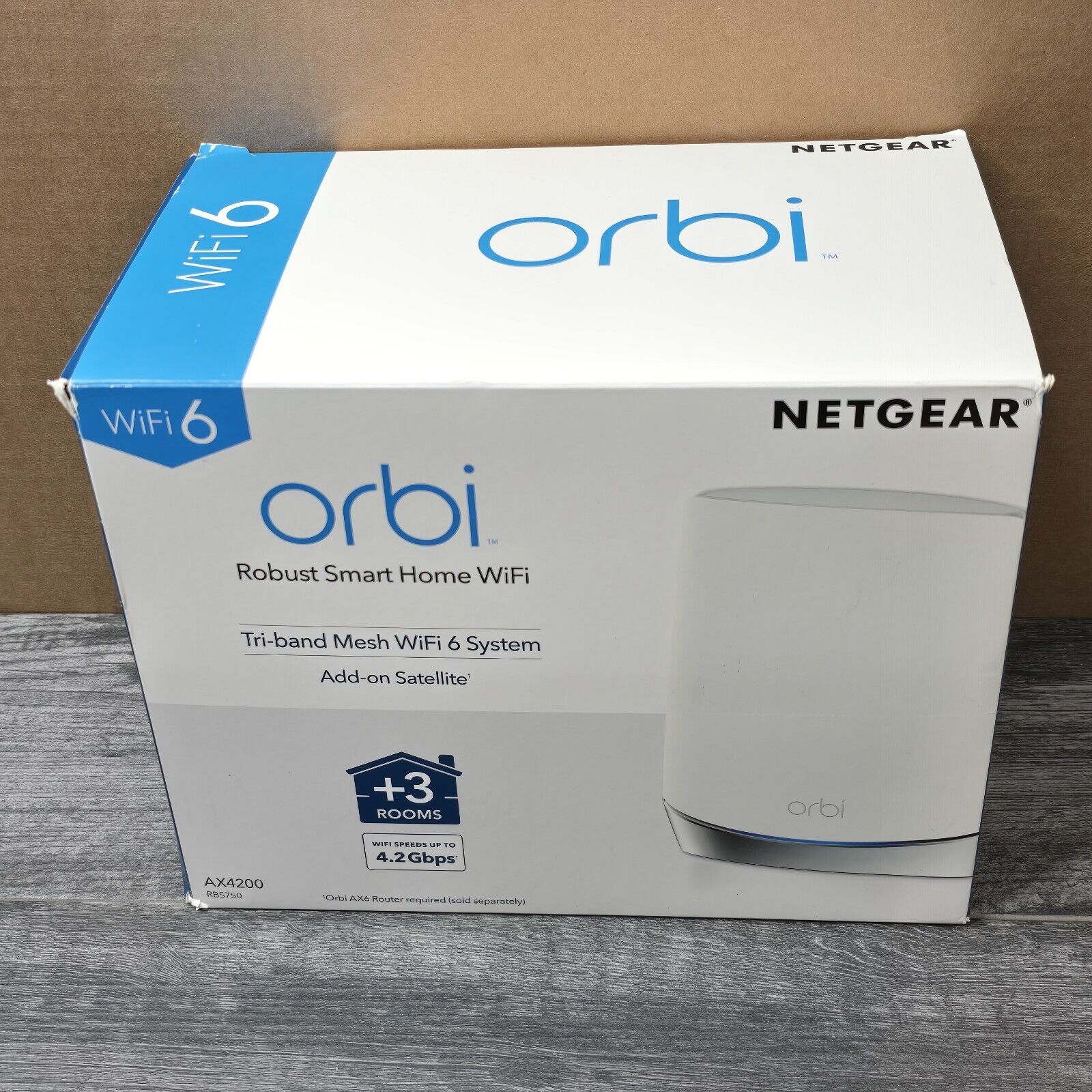 NETGEAR Orbi RBS750 Satellite Tri-Band Mesh WiFi 6 AX4200 - Converted router