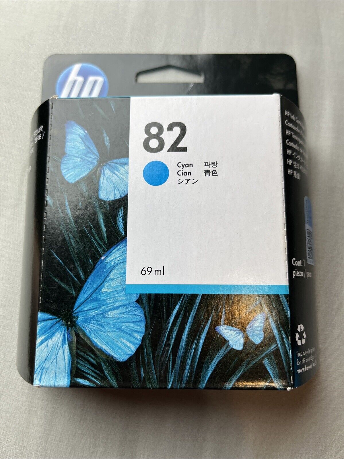 HP 82 C4911A Ink Cartridge Cyan 01/2022