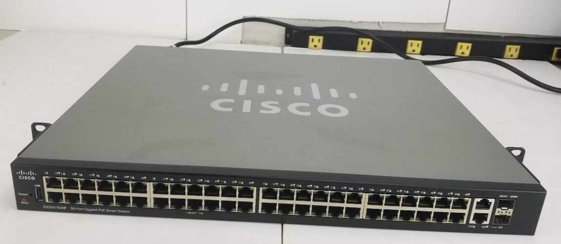 Cisco SG250-50HP 50-Port Gigabit POE Smart Switch