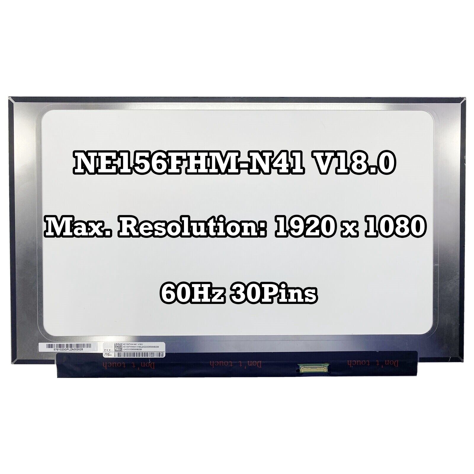 NE156FHM-N41 V18.0 Non-Touch Laptop LED LCD Screen 15.6